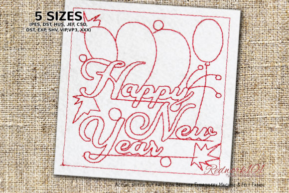 A Designer's Review of the Happy New Year Wishes Embroidery Design