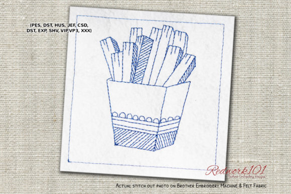 A Festive French Fries Machine Embroidery Review for Seasonal Shops