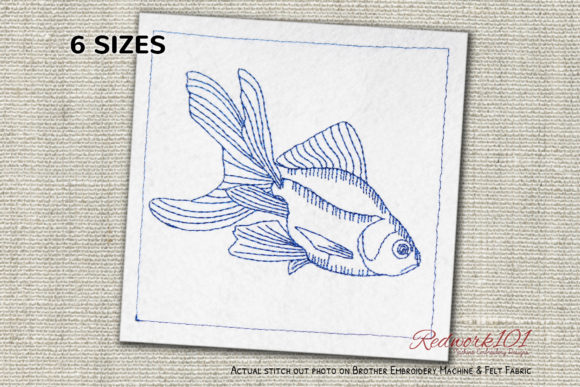 A Seller's Look at the Floating Goldfish Embroidery Design