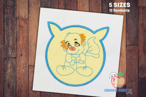 Baby and Small Clown Applique Pattern Review for Boutique Apparel
