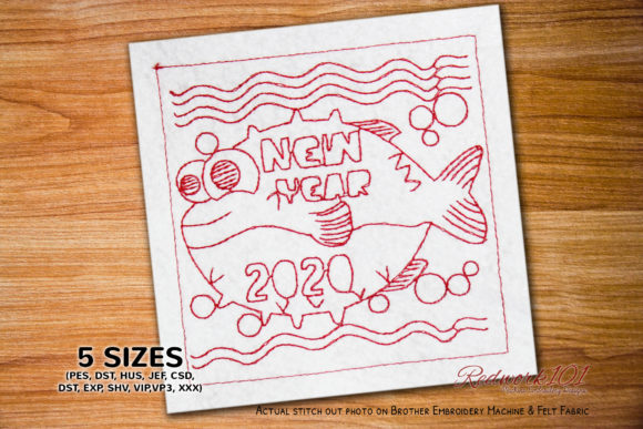 Baby Fish New Year Redwork: A Professional Review