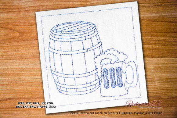 Beer Can Lineart Embroidery: A Seasonal Design Review