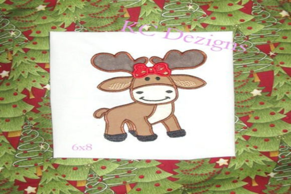 Christmas Moose 03: A Festive Appliqué Design for Real Projects