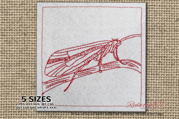 Embroidered Caddisfly on Leaf: A Fair-Ready Bug Design