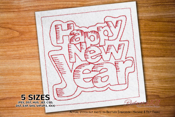 Happy New Year Embroidery: A Designer's Review