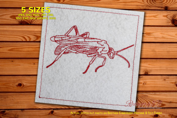 Tarantula Hawk Lineart: A Bold Bug for Embroidery Projects